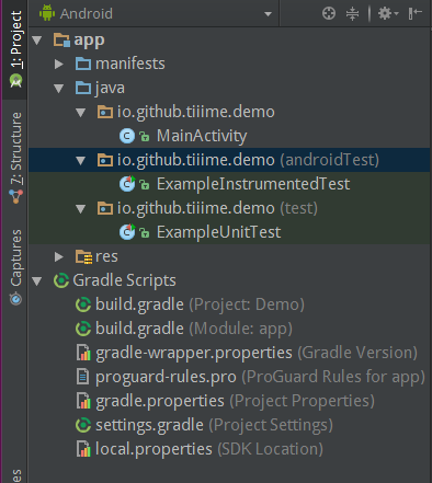 Android Project Structure