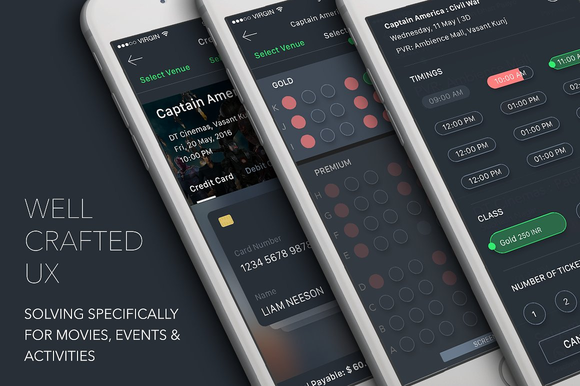一套独特风格的 iOS UI 模板-稀土区